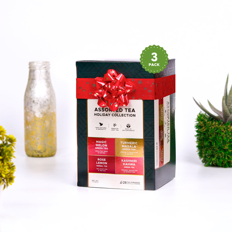 Flavored Green tea - Assorted Holiday Collection pack of three
