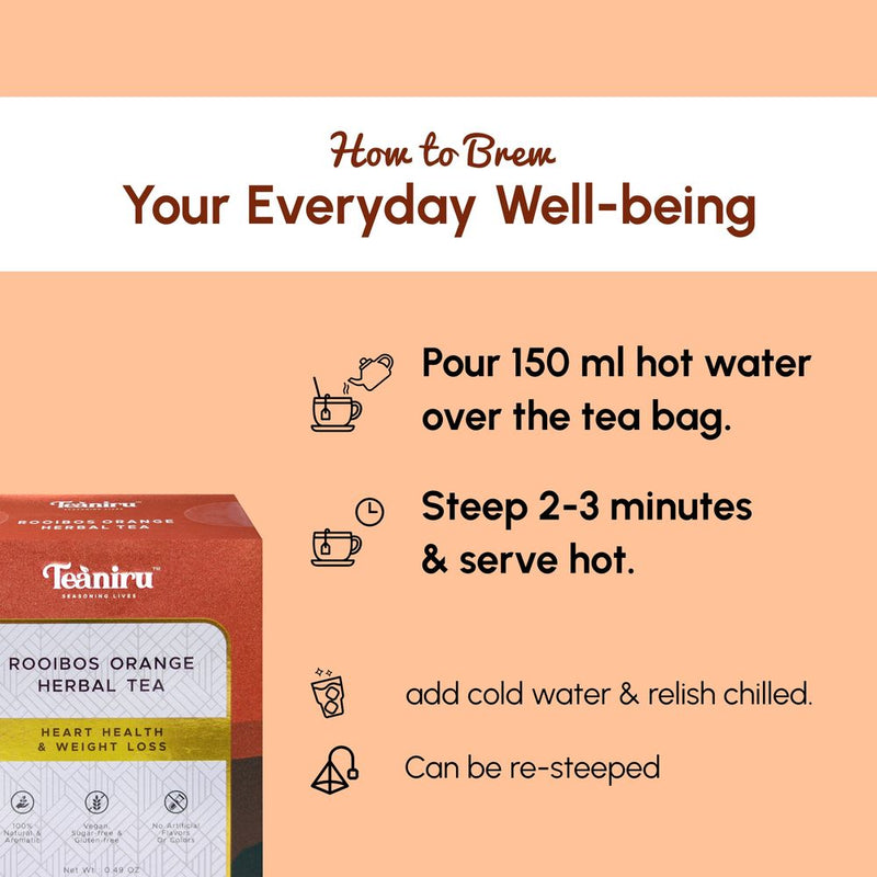 How to brew Rooibos Orange Herbal Tea 