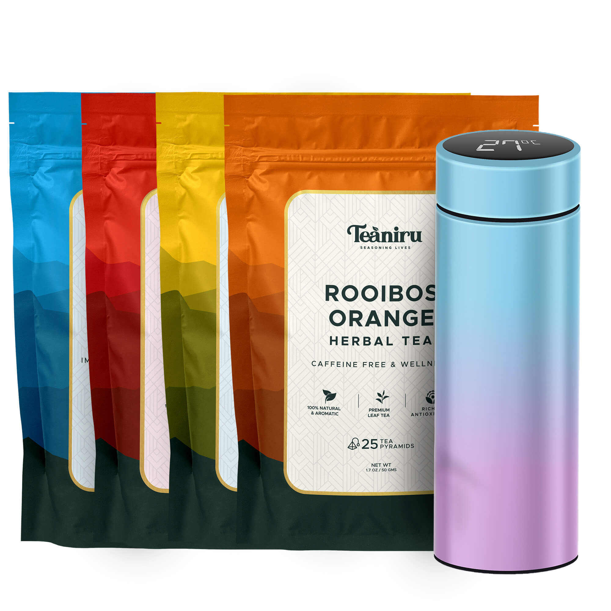 Four Guardian Tea & Thermal Bottle Bundle