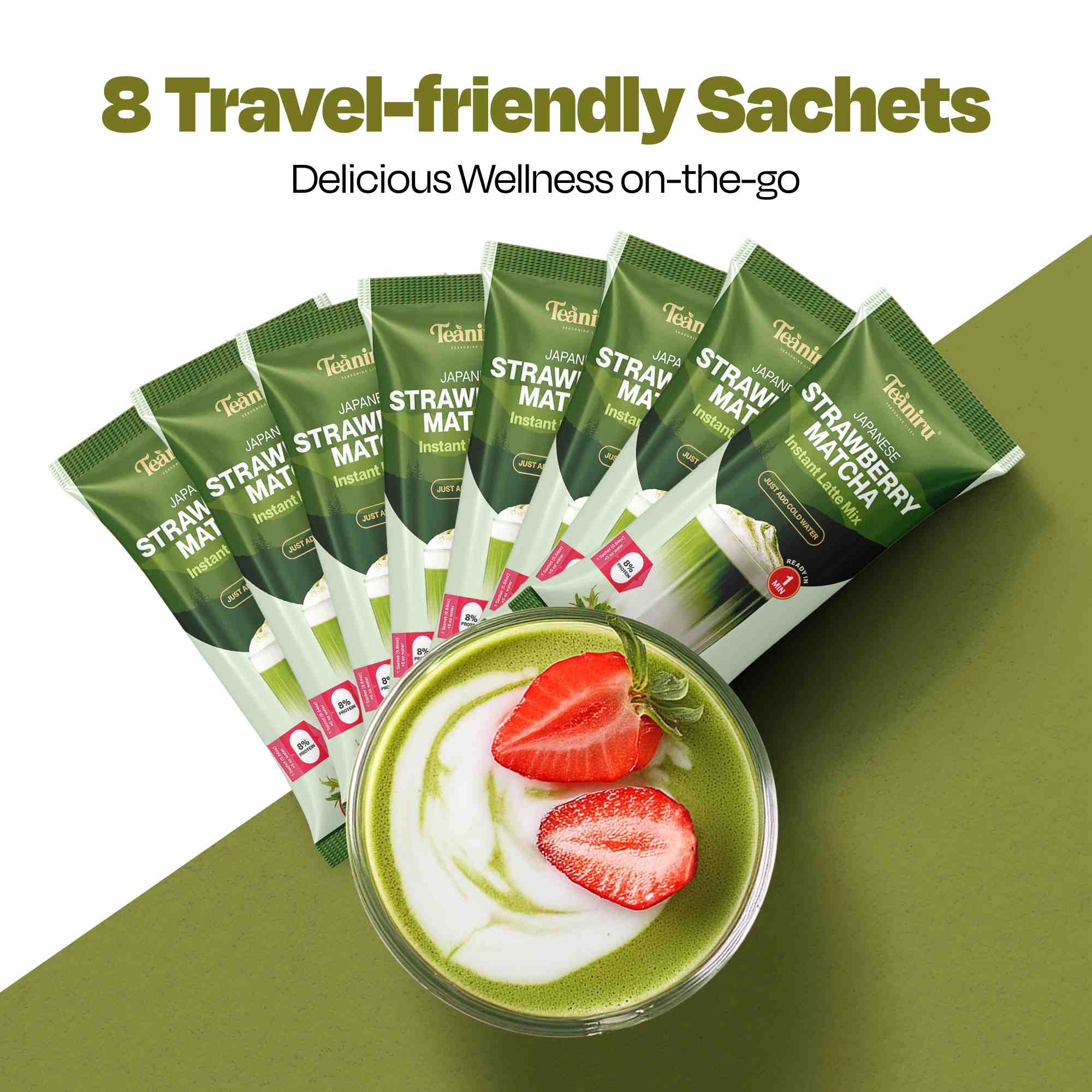 Strawberry Matcha Latte Mix