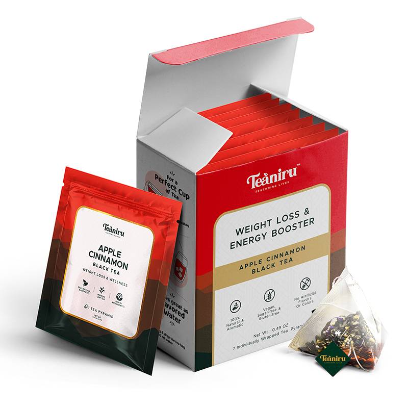 Apple cinnamon black tea wellness box