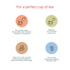 Fruit Tea Collections :150mL hot water, 2-3 min steep, serve hot/cold. natural, re-steepable.