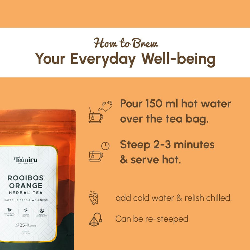 How to brew Rooibos Orange Herbal Tea 