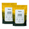 Lemon ginger black tea bags - pack of two